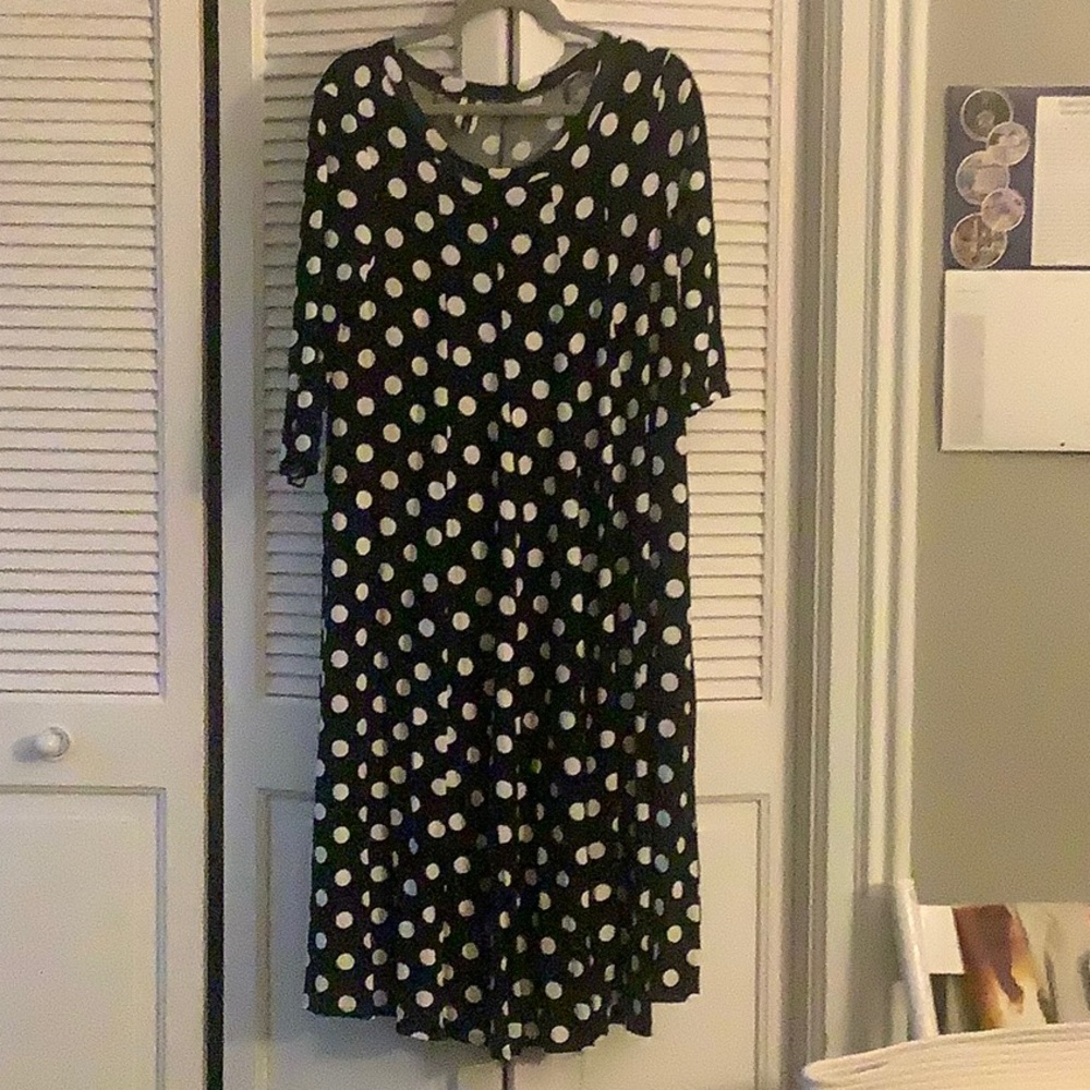 Polka Dot Black and White Dress